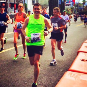 Matt enjoying the race